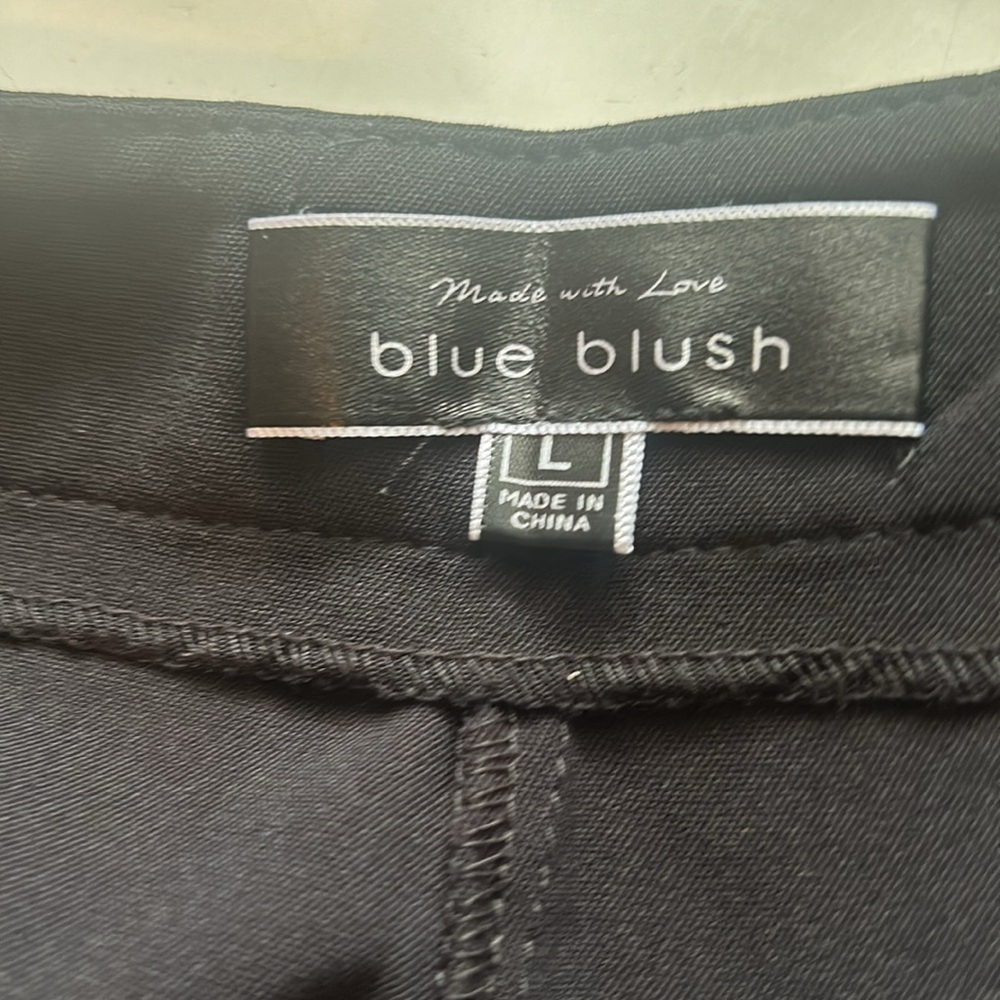 Blue Blush Black Tulip Pants Size Large - Picture 5 of 7
